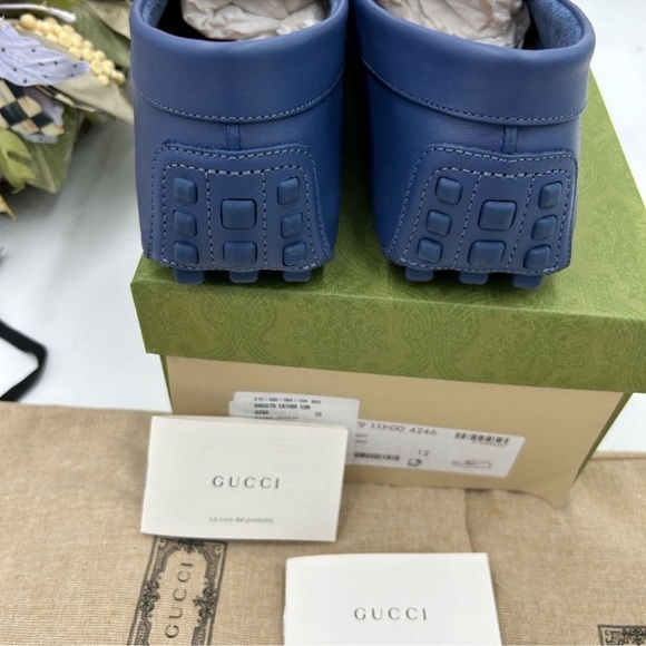 Men’s Gucci, interlocking GG, leather driver loafers size 12 made in Italy. - Picture 7 of 10